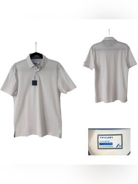 Twillory Solid White Polo